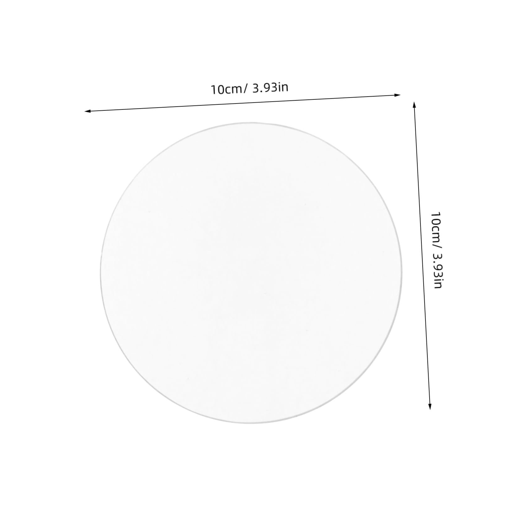 Hohopeti Double Convex Glass Lens Millimeter Convex Lens Equipment Lenses Optical Test Rack Optical Equipment Lens Optical Instrument Lens General Lenses Glass Lens 10cm Diameter