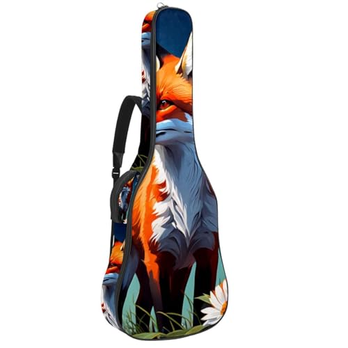 Sac de transport pour guitare acoustique 104,7 cm multicolore avec couche de protection antichoc