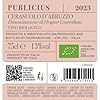 Publicius 2023 Wine Cerasuolo D'Abruzzo Organic Doc - Rosè Wine of Montepulciano Uva | 13% Gradation | Aromas of Cherry and Red Fruit | Versatile Correspondence - Pack of 1 #1