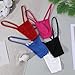 Telooco 5 Pack Micro Thongs for Women Sexy Low Rise G String Thongs Comfortable Stretch T-Back Panties Underwear (M) Multicolor