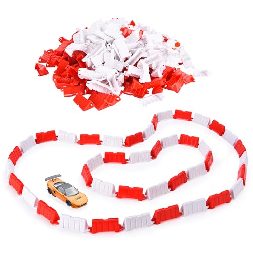 Top Race RC Car Field Fence Set – 240-Piece Drift Racing Track Accessories Kit with Barriers & Road Blocks – Compatible with RC Drift Cars, Mini 4WD, & Toy Car Tracks – for Kids & Adults