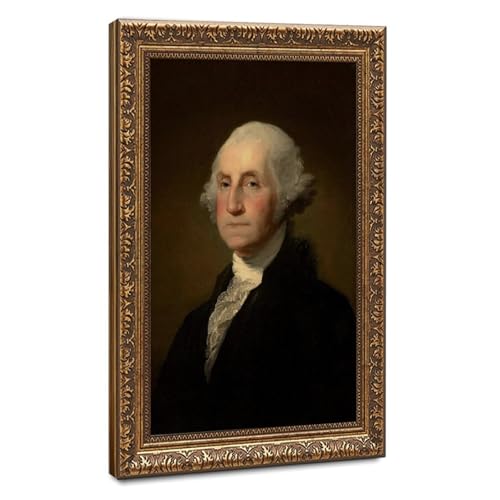 Poster George Washington cadre 50x75 cm impression sur toile deco salon