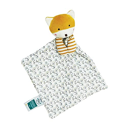 Doudou plat bébé renard coton bio collection Pollen DC3841 - 7