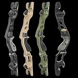 ZSHJGJR 19' ILF Bow Riser Handle CNC Aluminum Taken Down Recurve Bow Grip Metal Right Handed for Archery Outdoor Hunting Shooting (Black)