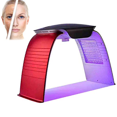 NSWD PDT LED Fotón Ligero Terapia Lámpara Facial Cuerpo Belleza SPA Máscara Apriete la Piel Rejuvenecimiento Arrugas de Acné Agente de Mudanzas Dispositivo con Caliente y Frío Rociar Cover
