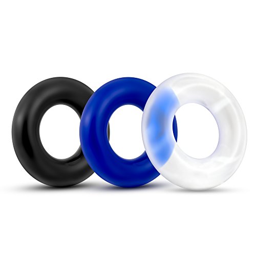 Stay Hard - Soft Stretchy Donut Cockrings - Male Enhancement Cock Rings - 3 Pack - Penis Enhancing Sex Toy For Men #TOP7