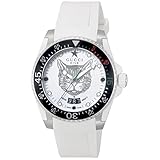 [グッチ] 腕時計 DIVE ダイブ ホワイト 文字盤 ステンレススチール/ラバー サファイヤガラス クォーツ 40MM スイス Watch YA136329 [並行輸入品]