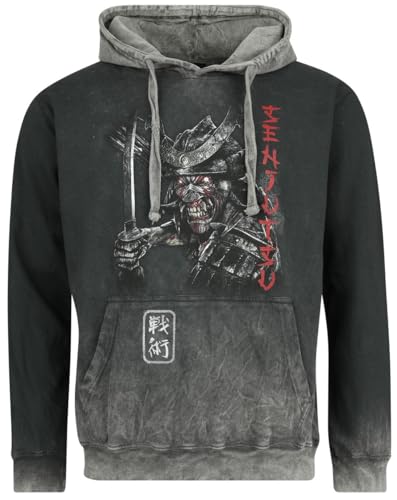 Iron Maiden Homme Sweat-Shirt à Capuche Gris M 100% Coton Regular/Coupe Standard
