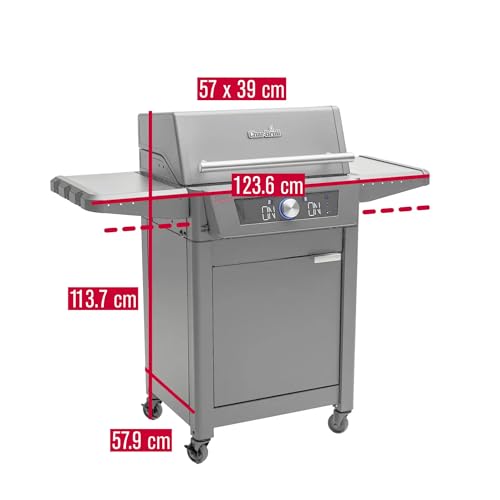 Char-Broil Elektrogrill EVOLVE Electric, 90°C-370°C, App Control, 2 Zonen, Kerntemperaturfühler