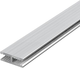 H - Profil mit 3mm Innenmaß aus Aluminium für Stegplatten, Glas, Kunststoffplatten - 1000mm lang