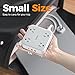 TESSAN Flat Plug Extension Cord 5 Ft, TESSAN Surge Protector Power Strip Ring Pull with 3 USB (1 USB C) 4 Outlets, 900 Joules Protection, Desktop Charging Station for Home, Office, College, Dorm Room