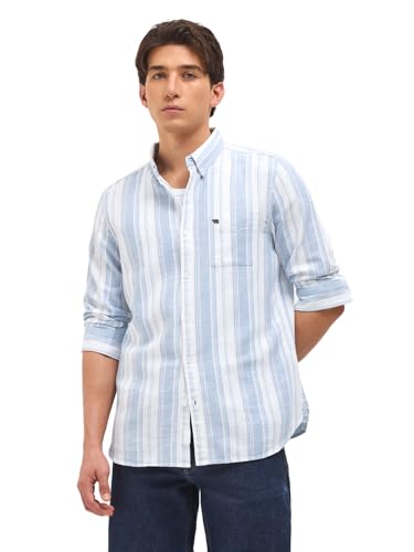 Image of THE Bear House Men's Striped Slim Fit Shirt