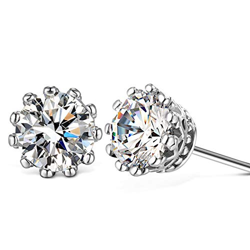 Boucles d'oreilles rondes 8mm en bijouterie fine de haute qualité