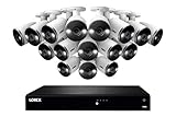 Lorex N4K3SD-1616WB 4K Smart Deterrence 16 Channel Surveillance System w/ N862A63B 4K 3TB Fusion NVR...