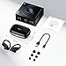 TAGRY Wireless Headphones Sport Earphones with Earhook Mic in-Ear headsets Balck