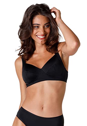 LOVABLE Shaping Reggiseno Senza Ferretto ad Alto Sostegno Donna 42 / 7D Nero (004)