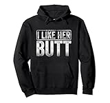 I Like His Beard Funny Matching Couple Boyfriend Girlfriend Pullover Hoodie