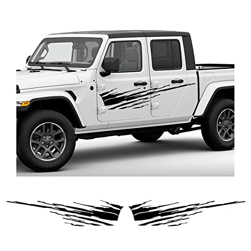 Sticker de Carro para Jeep Gladiator JT Truck Graphics Splash Style Decor Decals Car Vinyl Cover Auto Tuning Accesorios Pickup Door Side Stickers Cover