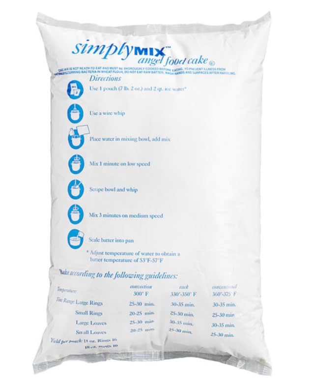 SimplyMix Angel Food Cake Mix 7 lb. – 4/Bag