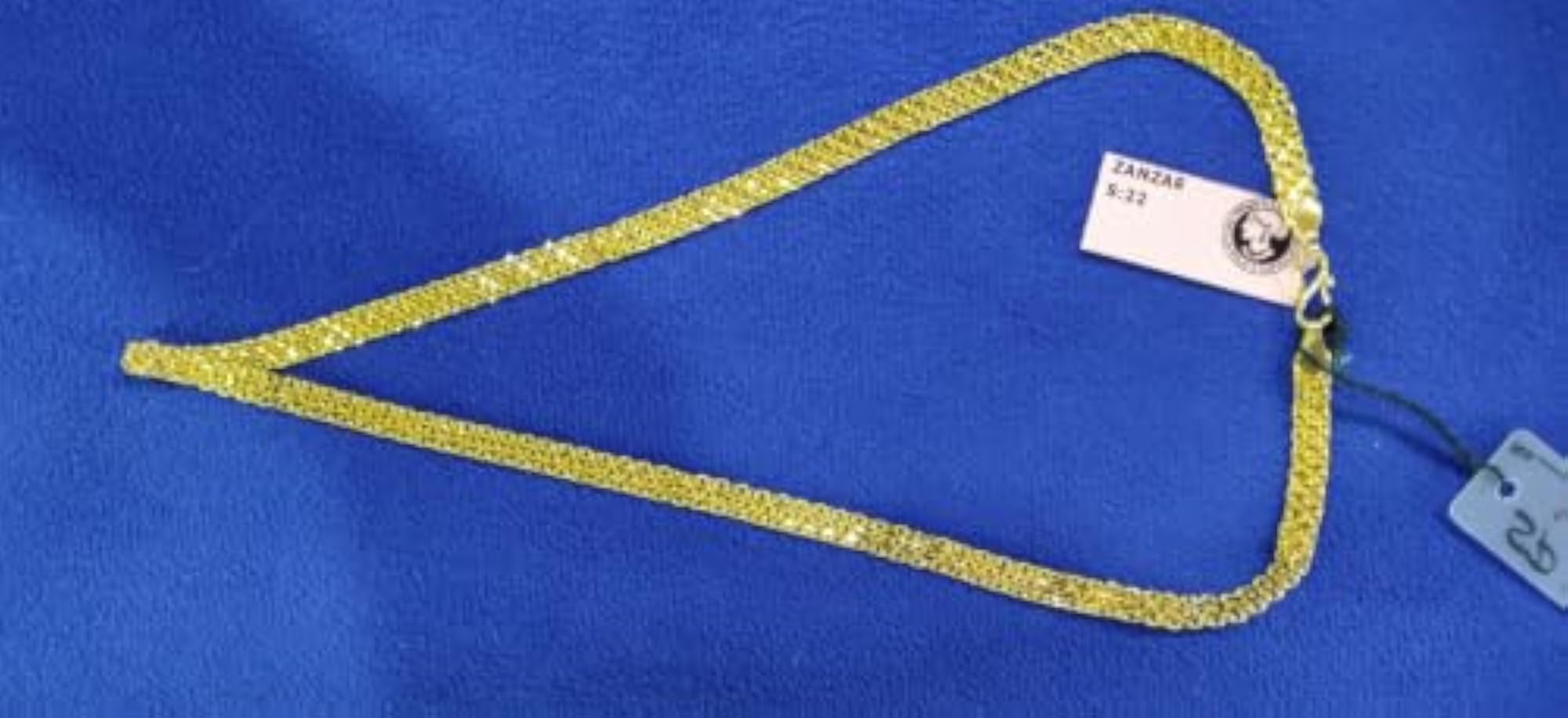 Men's Gold Plated Chain Necklace, Elegant Design