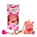 Coccolotti Love&Tell 4ever - Orsetto Corallo, Con Funzione Registrazione e Portachiavi Charm, Animali Interattivi Giocattolo,Per Bambini 4 Anni +, Giochi Preziosi