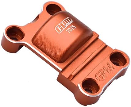 GPM Upgrades Aluminum 7075-T6 Rear Gear Cover for 1/5 XMaxx 6S Monster Truck（77076-4）/1/5 XMaxx 8S MonsterTruck（77086-4） /1/6 4WD XRT 8S（78086-4） RC Car (Orange)