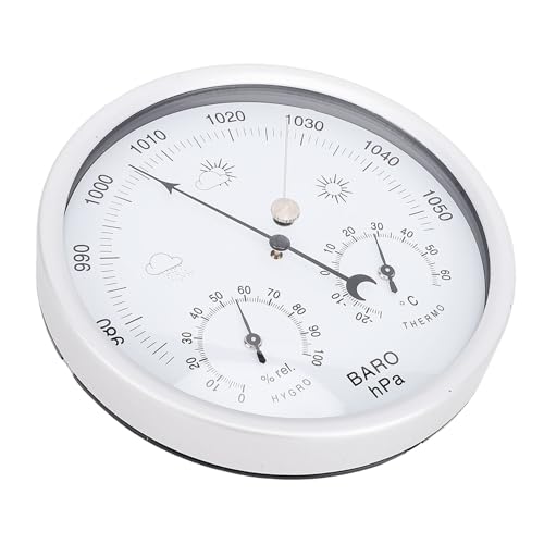 Station météo ronde de 132 mm idéale pour embellir la maison et suivre le climat du jardin
