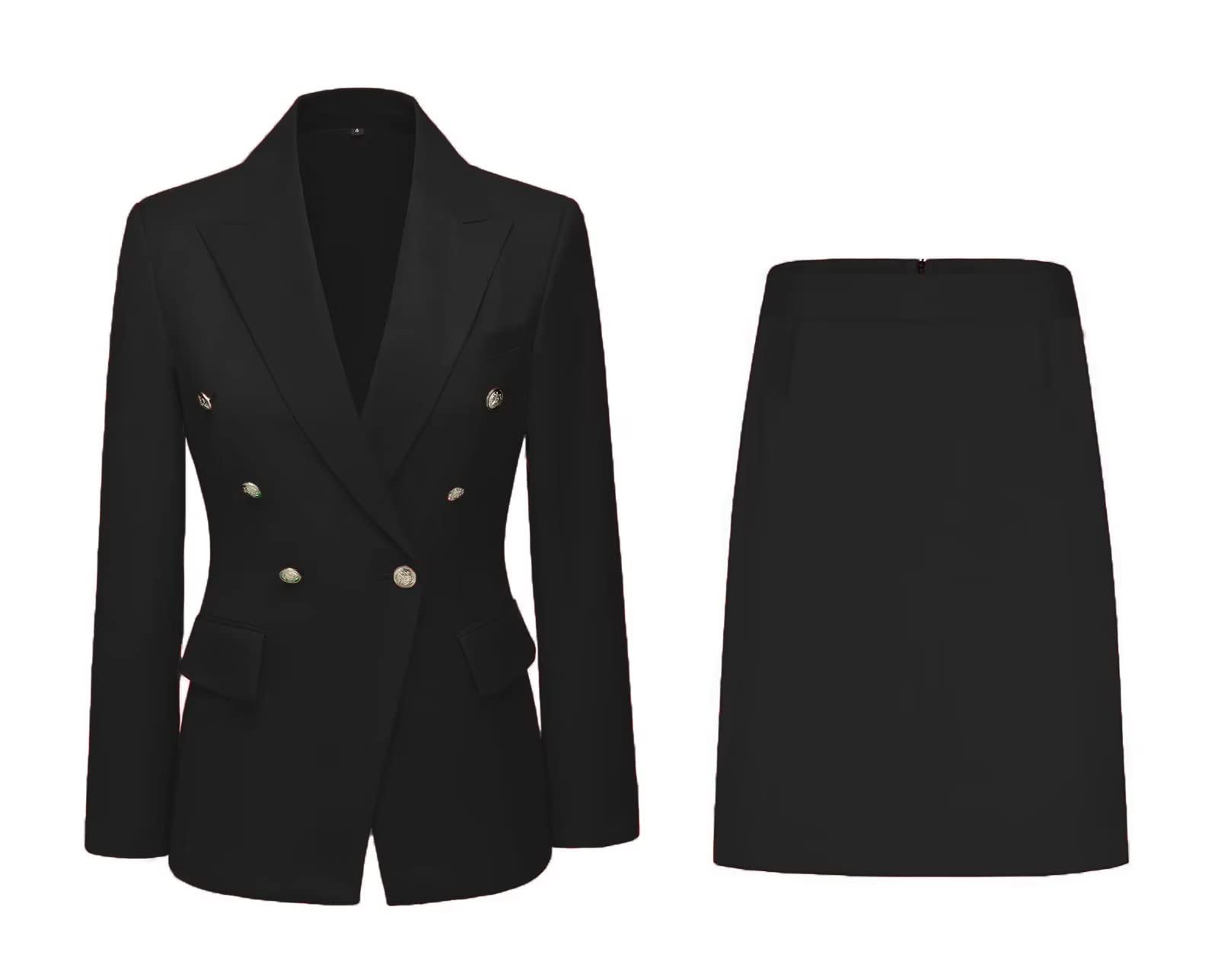 Women Suits for Work Professional Wedding Skirt Suits Womens Formal Pant Suits Business Blazer Top Skirt Suit Set