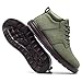 FLYLAND Men's Fashion Sneakers Chukka Boots Lace Up Leather Ankle Dress Boot Lightweight Walking Driving Shoes Amy Green 8.5