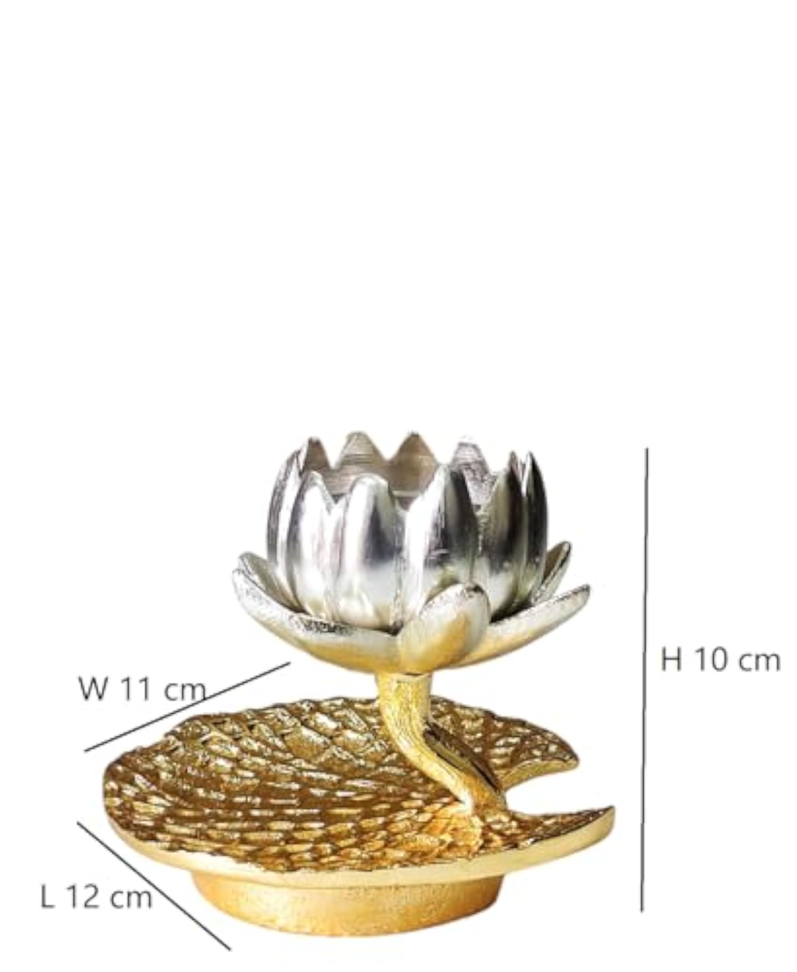 Tealight Candle Holder Aluminium Gold & Silver Decorative