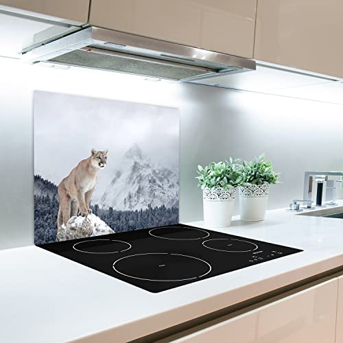 Planches à découper plaque de couvercle de poêle Décormat protection verre 60x52 - 4