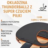 GEWO Unisex – rakieta do tenisa stołowego dla dorosłych, wysoka kontrola i maksymalne spin, kolor czarny/pomarańczowy, rozmiar uniwersalny