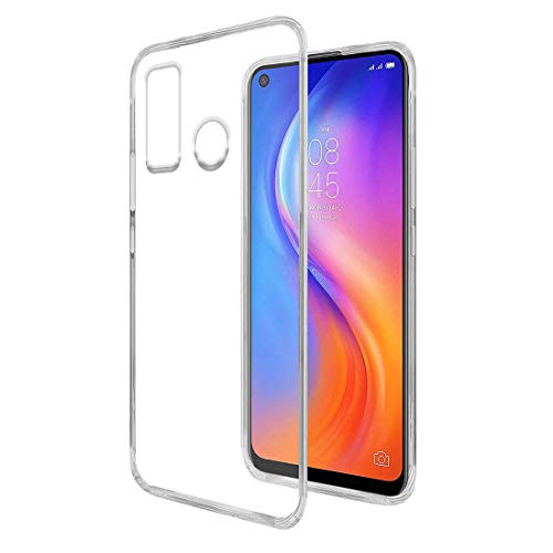 Image of COVERBLACK Flexible Rubber Case Back Cover Compatible for Tecno CD7 / Camon 15 /Spark 5 - Transparent