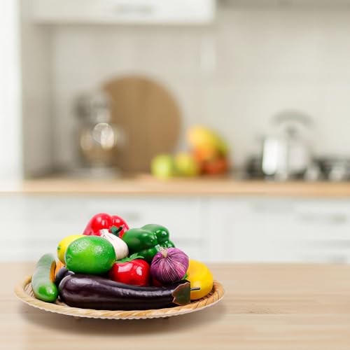 Meiwlong 16 Pcs Künstliches gemüse, Plastik Gemüse und Obst deko, Künstliche Obst und Gemüse Für Dekoration