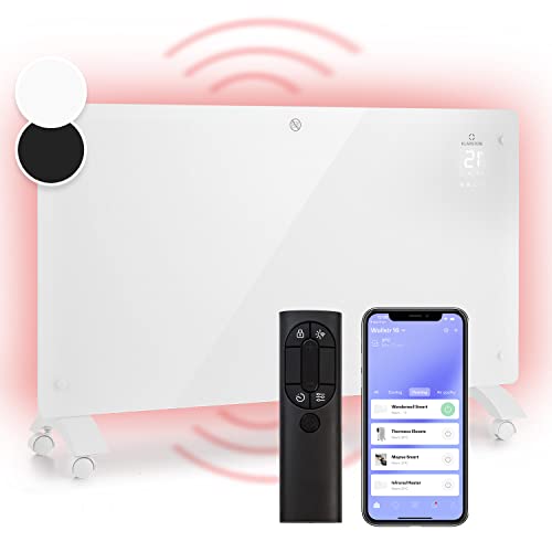 Klarstein Stufa Elettrica Basso Consumo, 1500W, Termoconvettore a Parete con