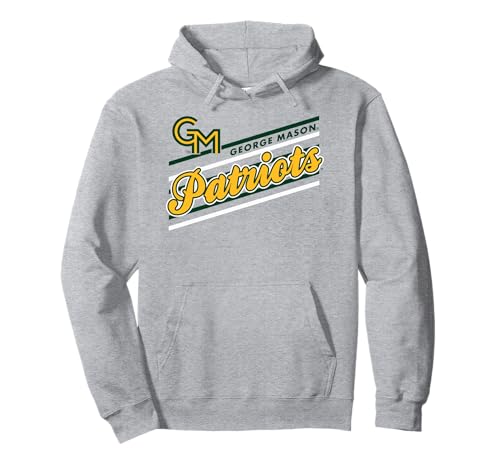 George Mason Patriots Retro Performer Gray Pullover Hoodie