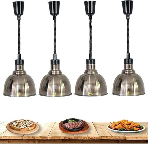 Lampe chauffante buffet rétractable réglable lot de 4 pour restauration