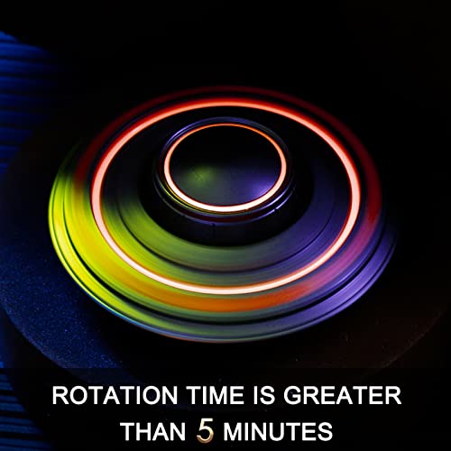 Ufo Fidget Spinner Metal Toys For Kids Adults, Finger Hand Spinner, Cool Luminous Stainless Steel Fidgets Spinner, Desk Toy Spinning Top Add Adhd Edc Stress Anxiety Releif Toy Focus Fingertip Gyro #TOP4