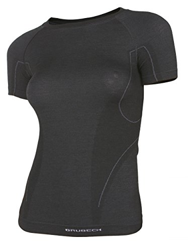 T-Shirt en Laine Active Brubeck Femme L pour Rester au Sec sans Froid
