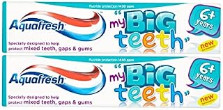 2X Aquafresh Big Teeth Toothpaste 6+ Years 50ml
