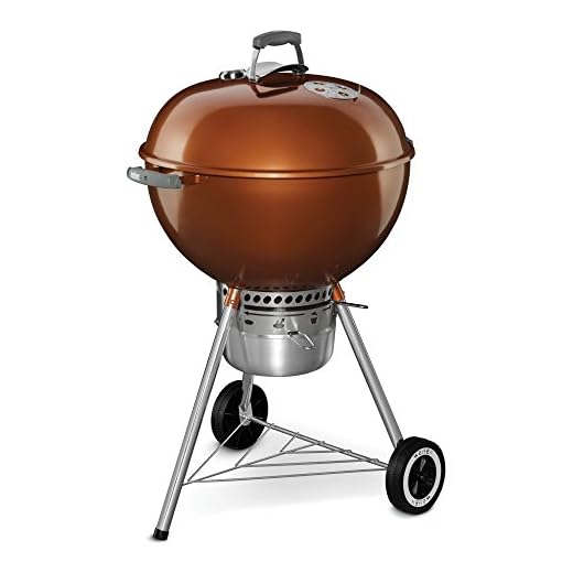 Weber Original Kettle Premium Charcoal Grill for Outdoor Cooking and Barbecue, 22-Inch, Copper