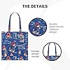 Signare Tapestry Flat Tote Bag Woven Tapestry Design (FLAT-) (Paddington Blue) #1