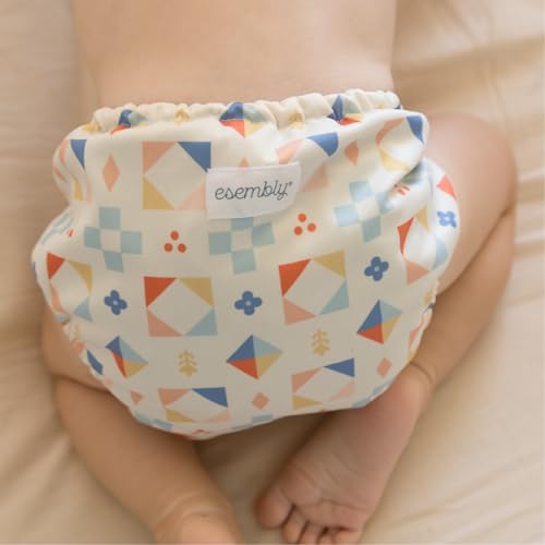 image for Esembly Cloth Diaper Cover - Reusable Swim Diaper, Waterproof, Breatha