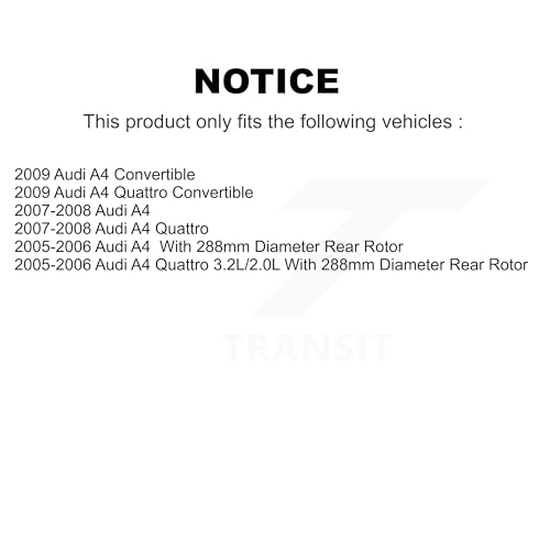 CMX Rear Disc Brake Caliper Assembly Left Right Side (Driver Passenger) Kit Replacement For Audi A4 Quattro KBC-100329 by CMX - Used condition - Image 2