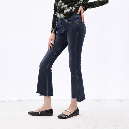 Cute Mary Jane Flats Shoes for Women Comfort Patent Round Closed Toe Slip on Ballet Office Casual Work Pumps4