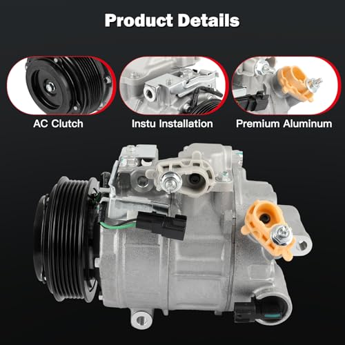 Image of Air Conditioning Compressor for Ford Explorer Flex Taurus 3.5L 2013-2019