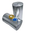 Supershield Multipurpose 48" x 25' 100sqft Reflective Foam Core DIY Insulation Weatherization Kit Includes Foil Tape, Knife, and Squeegee - Water Proof / Meets Fire Codes / Made in USA