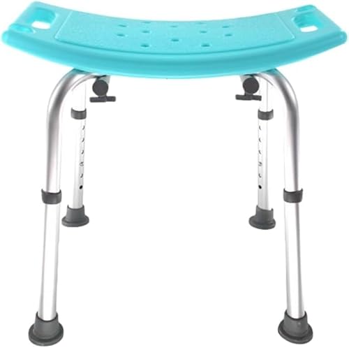 aelah シャワーチェア バスチェア シャワースツール お風呂 椅子 風呂椅子 風呂チェア 背なし 高さ調節可能 持ち手 入浴補助用具 (グリーン)