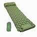 K KELBEL Colchoneta de camping, colchón de aire autoinflable con bomba de prensa, colchón ultraligero de tamaño pequeño (600 g), colchoneta inflable duradera para dormir con almohada para mochileros,