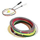 HERCHR Badminton Racket Line,10Pcs Color Mixing Badminton Racquet Strings Second Generation 28lbs...
